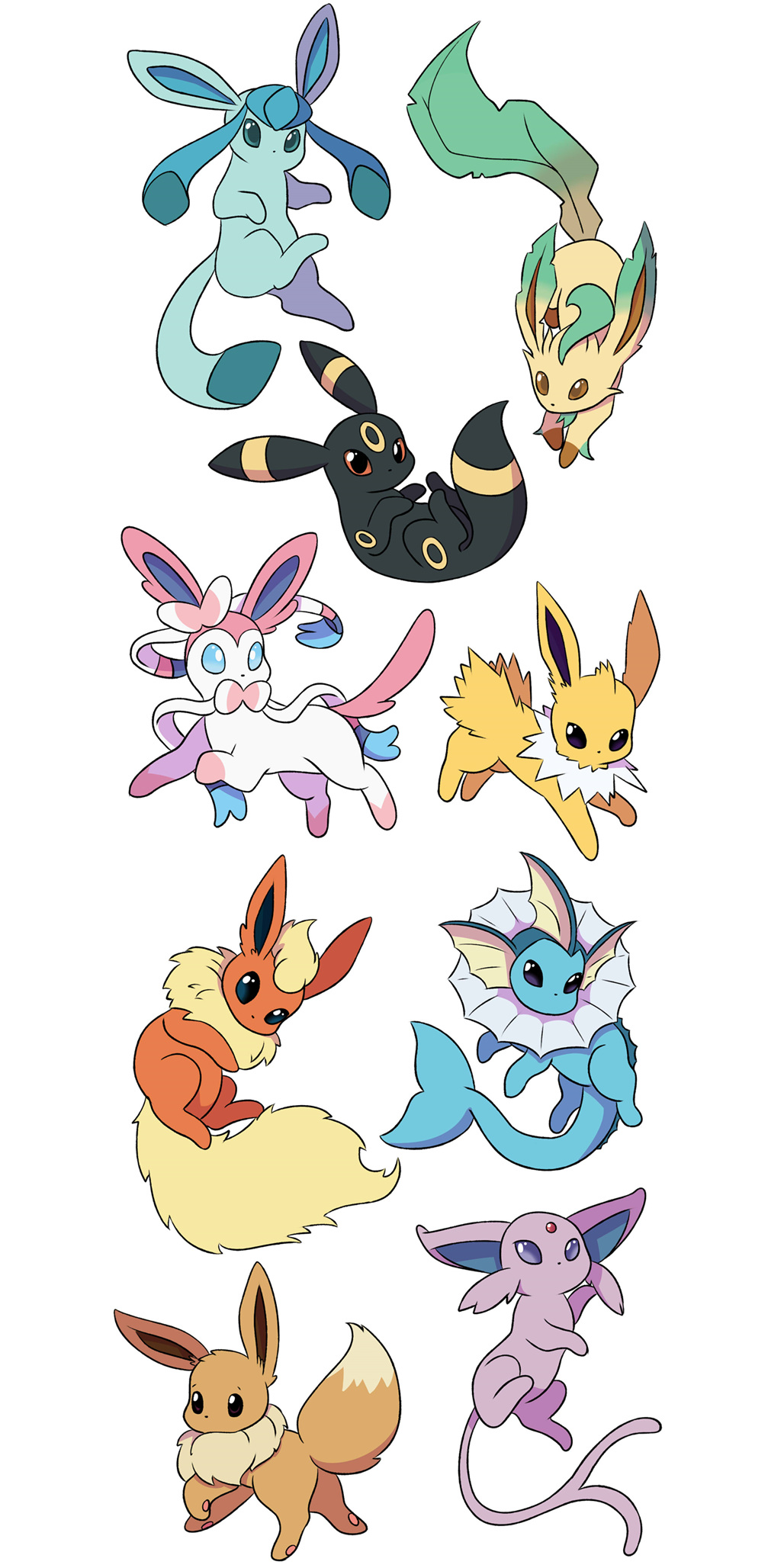 Eeveelutions - Mint by Design