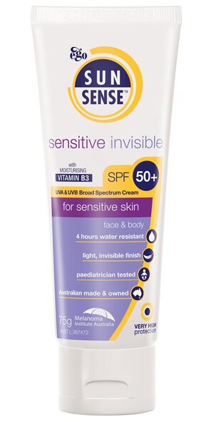 EGO Sunsense Sensitive Invis Spf50+ 75 G