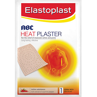 Elastoplast 45630, ABC Heat Plaster 22cm x 14cm, 1 Pack