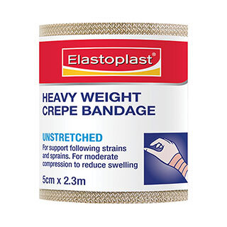 Elastoplast 46017, Heavy Crepe Bandage 5cm x 2.3m