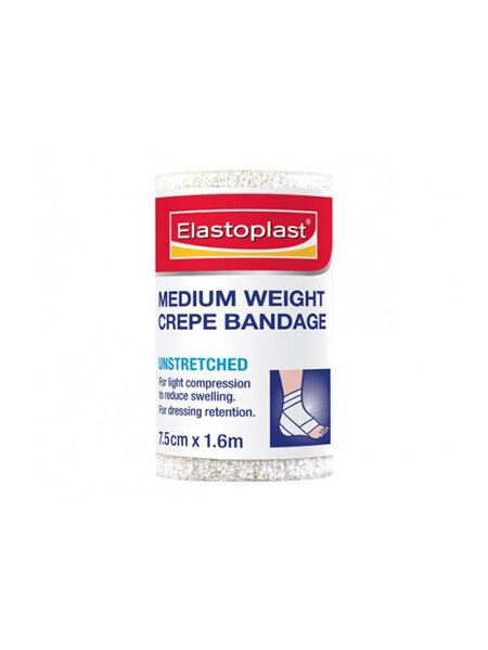Elastoplast Medium Weight Crepe Bandage 7.5cm x 1.6m