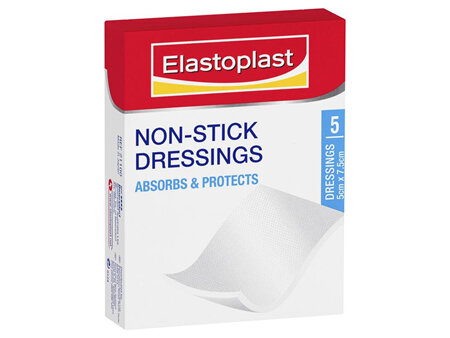 Elastoplast Non-Stick Dressings 5x7.5cm 5pk