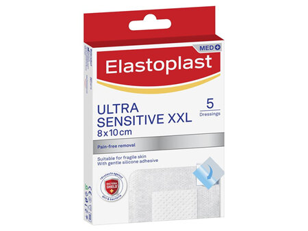 Elastoplast Ultra Sens XXL Dressings 8x10cm 5pk