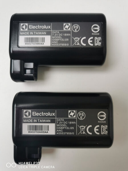 ELECTROLUX ROBOT  PI91-5SGM VACUUM CLEANER  TWIN BATTERY PACK PART 4060001007