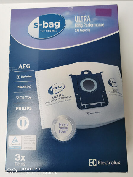 ELECTROLUX  VACUUM CLEANER  BAGS  ULTRA PART E210S