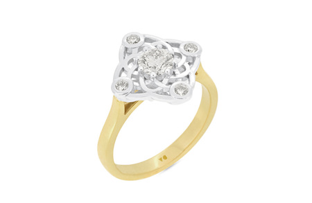 Elements: Diamond Cluster Ring