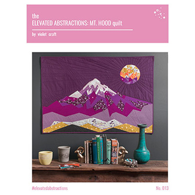 Elevated Abstractions: Mt Hood quilt