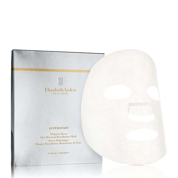 Elizabeth Arden Superstart Probiotic Boost Skin Renewal Biocellulose Mask - 4 Masks