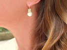 ella pearl earrings floral silver gold wedding bride lilygriffin jewellery nz