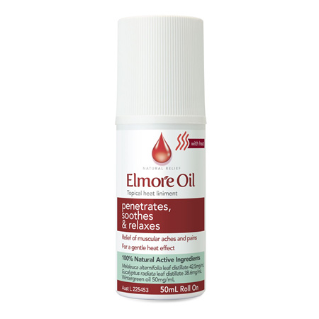 Elmore Oil Anti-Inflammatory Heat Roll On 50mL