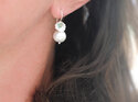 Emerson silver emerald may birthstone pearl earrings flowers lilygriffin nz