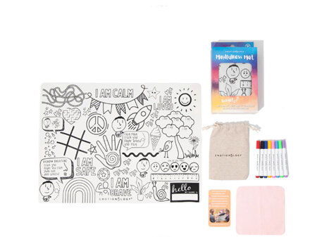 Emotionology Mindfulness Silicone Mat and Markers