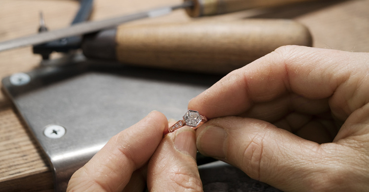 Engagement Ring in Workshop