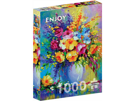 Enjoy 1000 Piece Jigsaw Puzzle Bouquet Summer Flowers