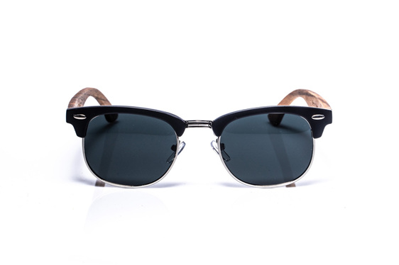 EP3 - Black Sunglasses with Wire Rim & Grey Lens
