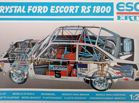 Esci/Ertl 1/24 Crystal Ford Escort RS1800 (ESC3049)