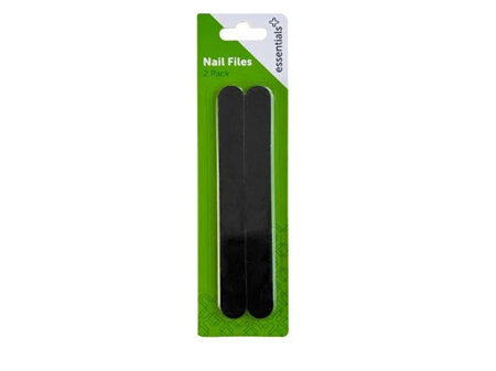 ESSENTIALS Nail File Med. 175mm 2pk