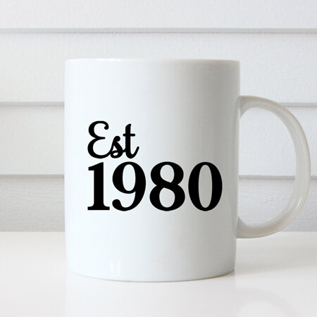 Established Year of Birth Mug