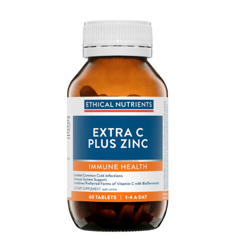 Ethical Nutrients Extra C + Zinc 60 Tablets