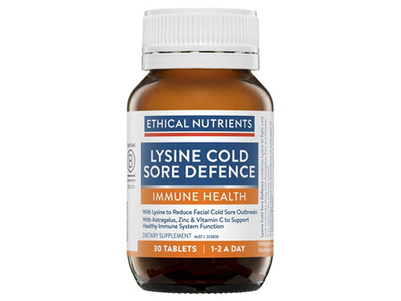 Ethical Nutrients Lysine Cold Sore Defence 30 Tabs