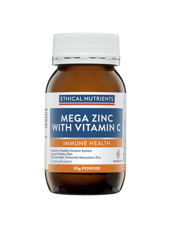 Ethical Nutrients Mega Zinc Powder Raspberry 95g
