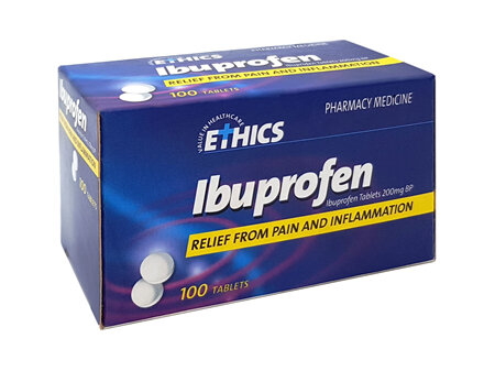 Ethics Ibuprofen 200mg tablets x 100 tablets