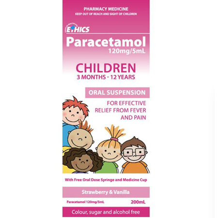 Ethics Paracetamol 120mg/5ml 200ml