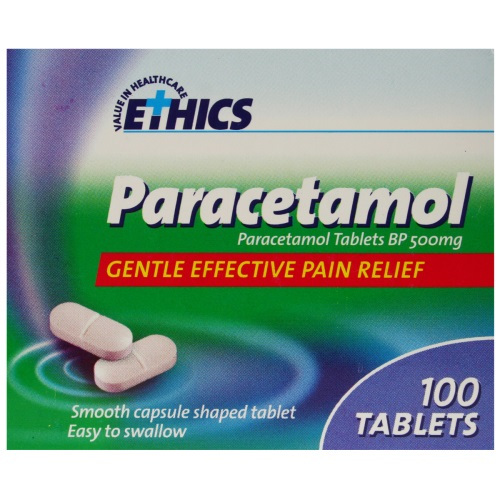 Ethics Paracetamol 500mg Tablets 100