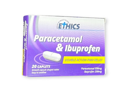 Ethics Paracetamol & Ibuprofen Caplets - 20s