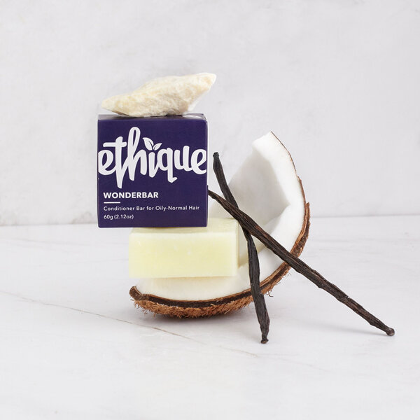 Ethique Solid Conditioner Bar Wonderbar - for oily or normal hair 60g