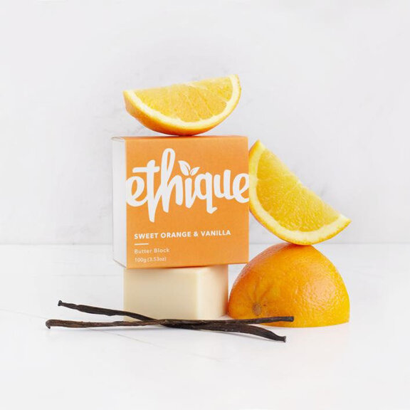 Ethique Sweet Orange and Vanilla Butter Block Bar