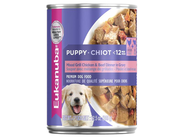 Eukanuba™ Puppy Mixed Grill Chicken & Beef Dinner in Gravy Wet Dog Food 355g