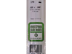 Evergreen 178 Strip Styrene - 2.5 x 4.8mm Strips