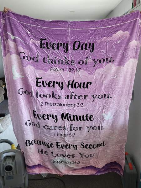 EVERY DAY GOD THINKS OF YOU Blanket 150x130cm