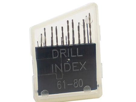 Excel 55511 Micro Drill Set in Plastic Case (20 Bits)