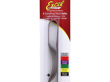 Excel 55680 5 Pack 120 Grit Belts