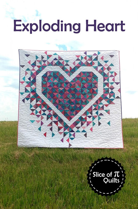 Exploding Heart Quilt Pattern by Slice of Pi Quilts