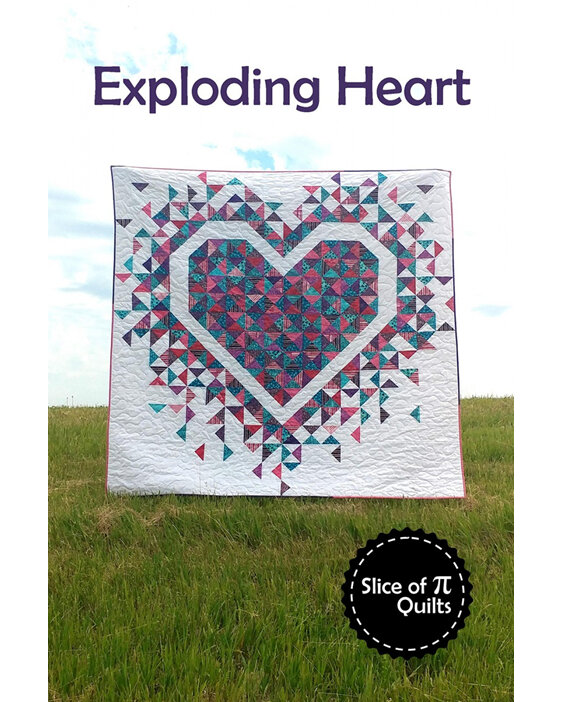 Exploding Heart Quilt Pattern by Slice of Pi Quilts