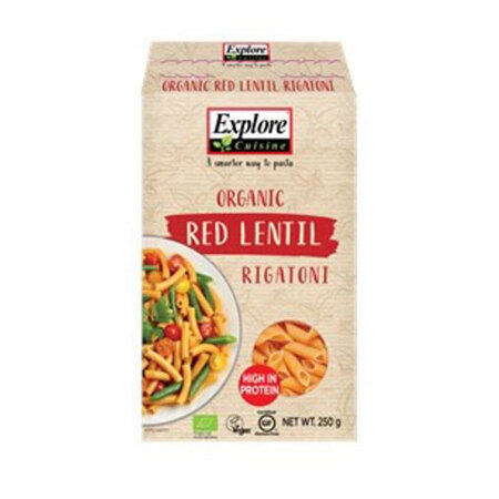 Explore Cuisine Organic Rigatoni Red Lentil 250g
