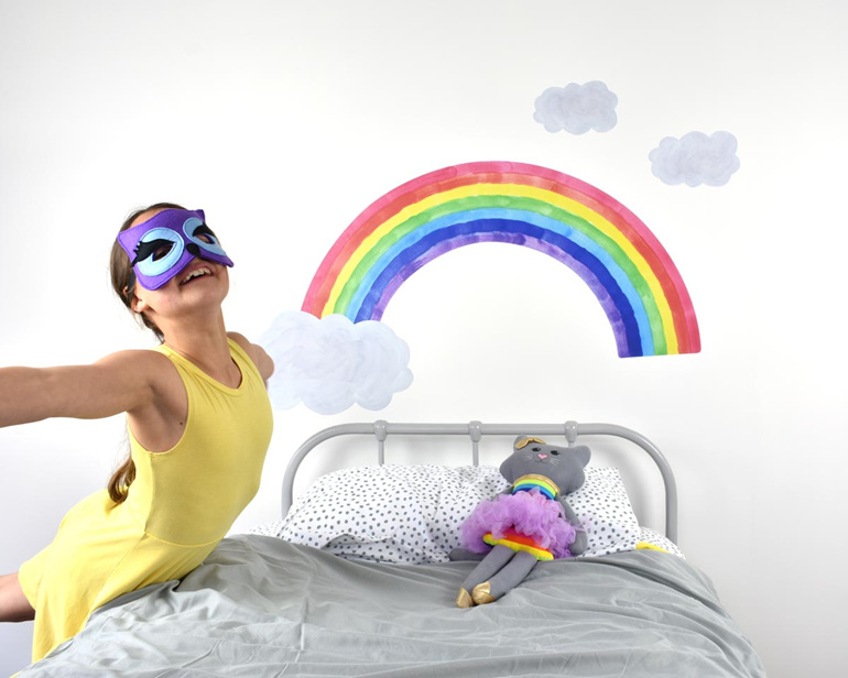 Extra large rainbow wall decal