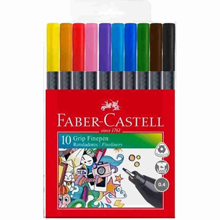 Faber-Castell Grip Finepen 0.4mm Packs