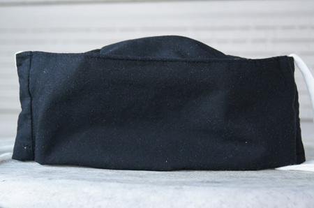 Face Mask in Black 100% Cotton, Size L (15 years to Adult)