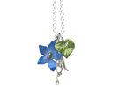 fae fairy bluebell rimuroa kawakawa kotukutuku fuchsia flowers necklace nz