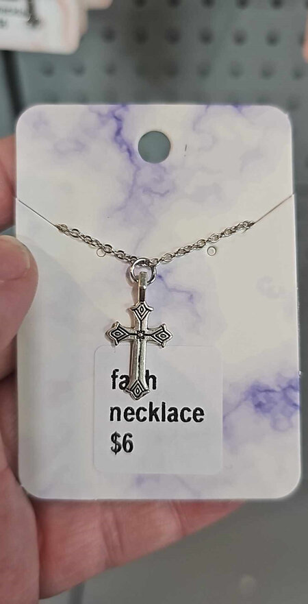 Faith Necklace - Silver Cross