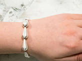 Falling water drop bracelet crafted in sterling silver