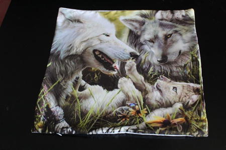 Family of Wolves Cushion Cover