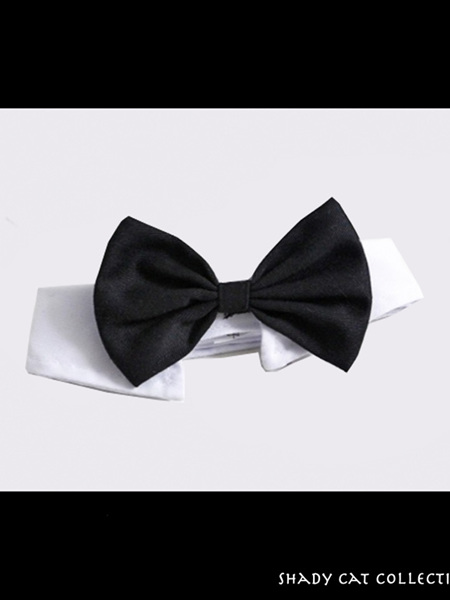 Fancy Cat Black  Bow Tie