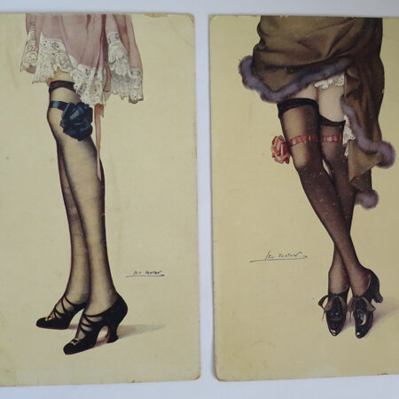 Fancy Stockings Postcards