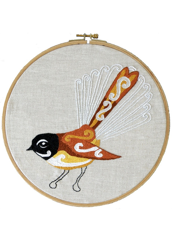 fantail embroidery pattern