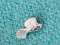 Fantail native nz bird silver wedding lapel pin brooch lily griffin jeweller